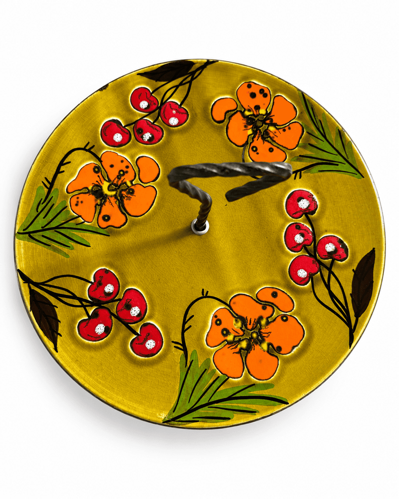 Poët-Laval vintage Frans kaasplateau met bloemendecor